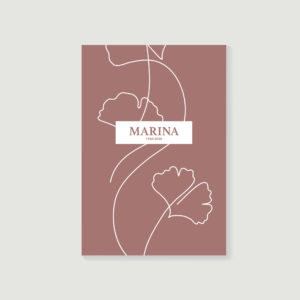 livre d’or de décès, carnet de souvenirs, biographie posthume style Marina